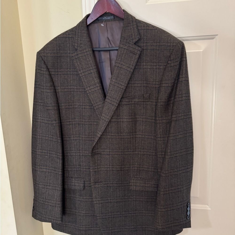 Ralph Lauren men's Wool Plaid‎ jacket Suit Coat, size 46 regular
